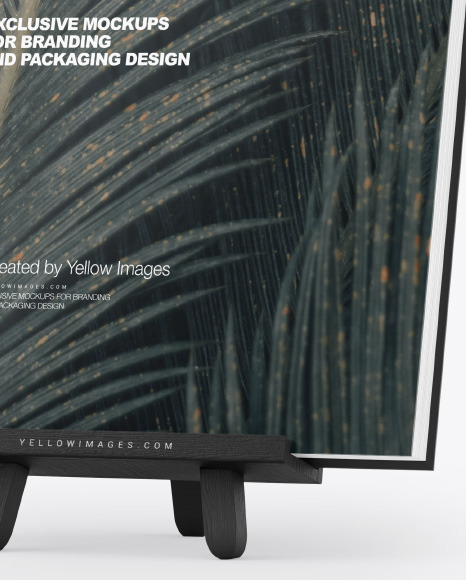 Glossy Book w  Stand Mockup PSD #1