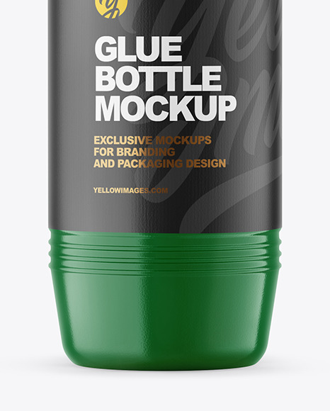 Glossy Glue Bottle Mockup PSD #6