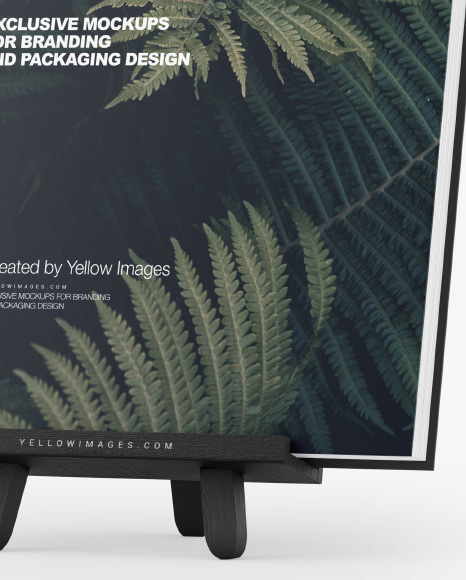 Matte Book w  Stand Mockup PSD #1