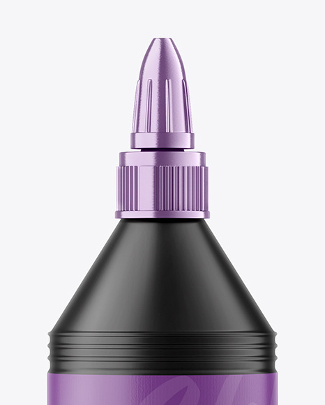 Matte Glue Bottle Mockup PSD #1