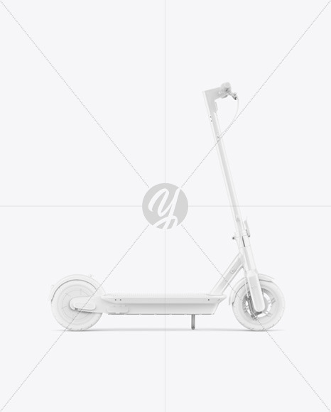 Free Electric Scooter Mockup - Side View PSD Mockups