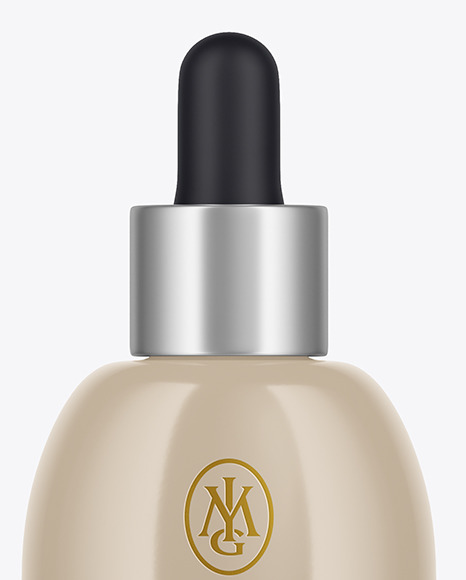 Glossy Dropper Bottle Mockup PSD #1
