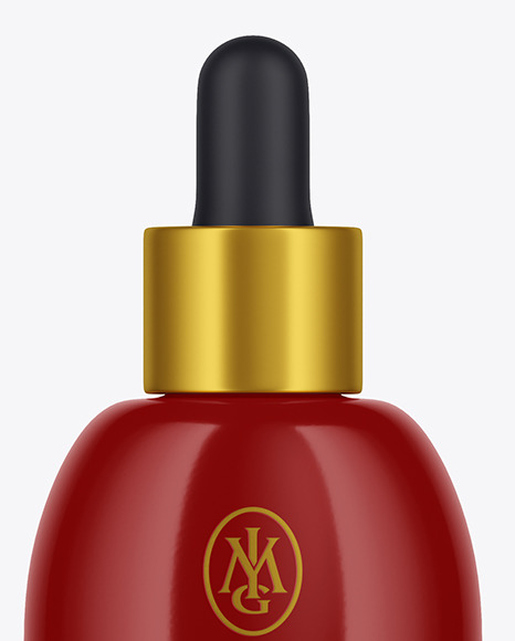 Glossy Dropper Bottle Mockup PSD #6