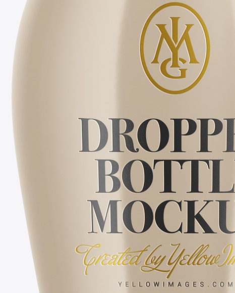 Glossy Dropper Bottle Mockup PSD #7