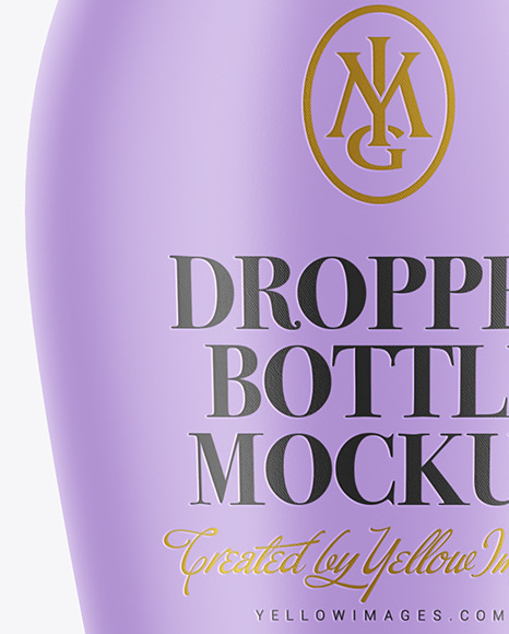 Matte Dropper Bottle Mockup PSD #7