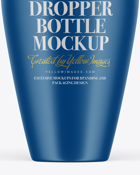 Matte Dropper Bottle Mockup PSD #5