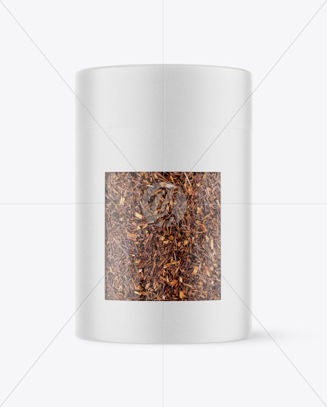 Kraft Tube with Rooibos Tea Mockup PSD #3