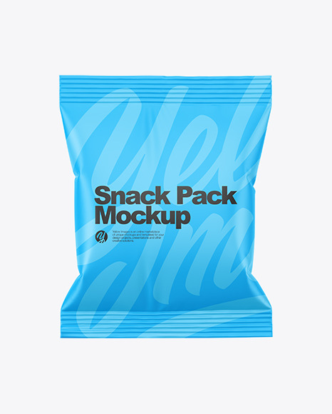 Matte Snack Pack Mockup PSD #5