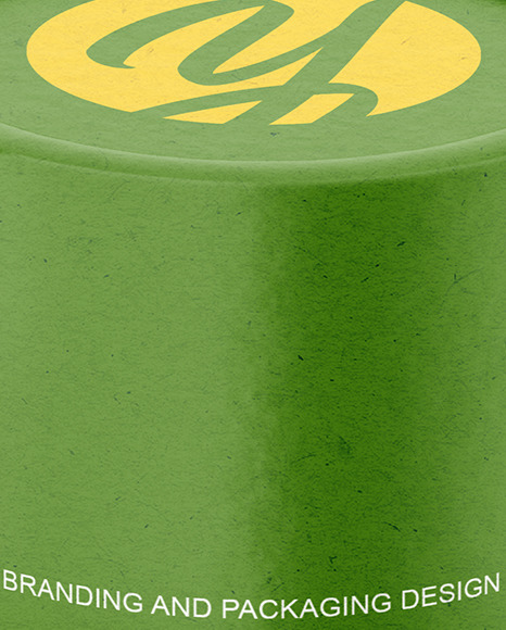 GLossy Kraft Paper Tube With Tea Mockup PSD #1