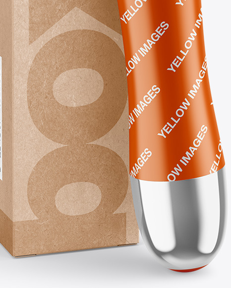 Kraft Box w  Vibrator Mockup PSD #1