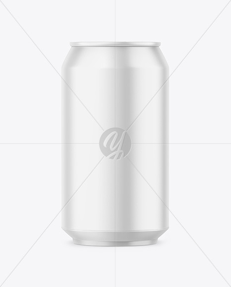 330ml Matte Drink Can Mockup PSD #1