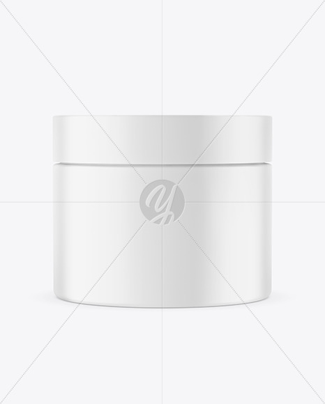 Matte Plastic Cosmetic Jar Mockup PSD #1