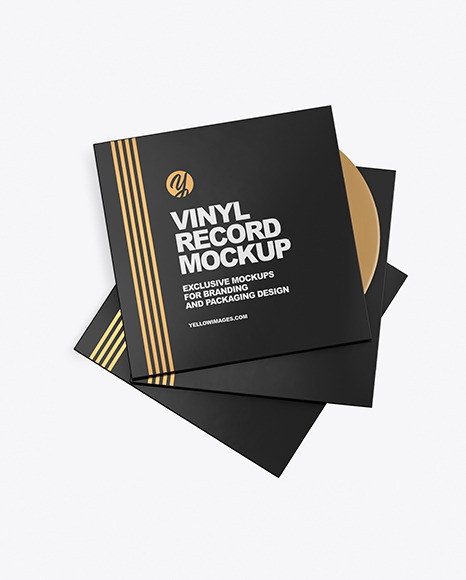 Vinyl Record Sleeves Mockup PSD #6