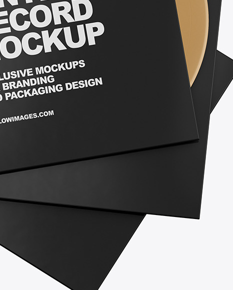 Vinyl Record Sleeves Mockup PSD #5