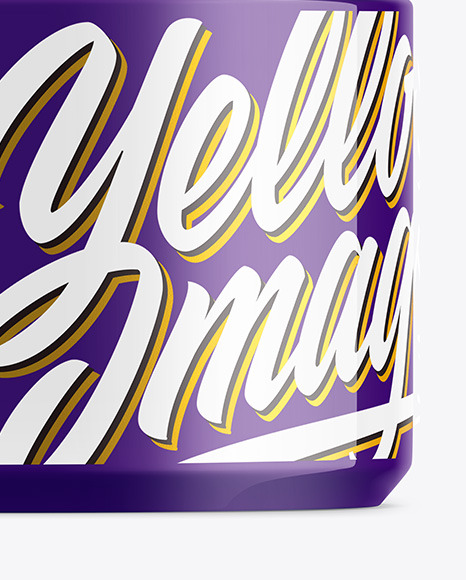 Glossy Cosmetic Jar Mockup PSD #6