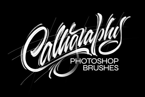 20 Calligraphy Photoshop Brushes