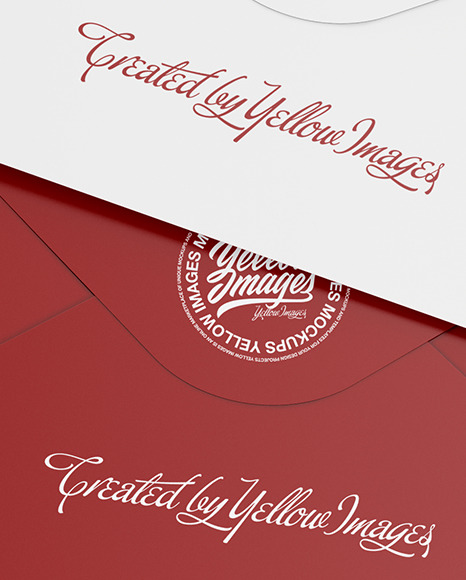 Two Envelopes Mockup PSD #1