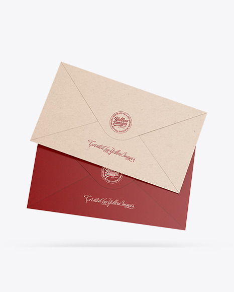 Paper Envelopes Mockup