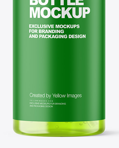 Color Liquid Cosmetic Bottle with Pump Mockup PSD #6