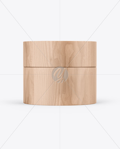 New Wooden Jar Mockup