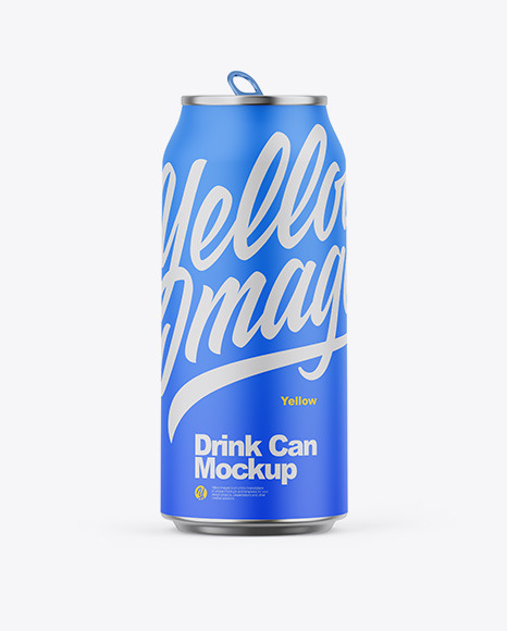 Opened Metallic Can W/ Matte Finish Mockup