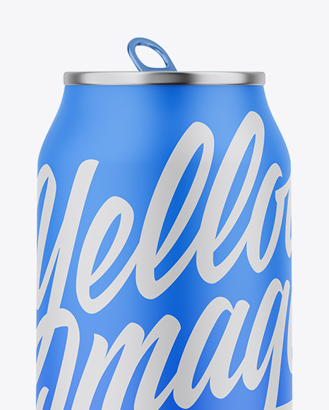 Opened Metallic Can W  Matte Finish Mockup PSD #2
