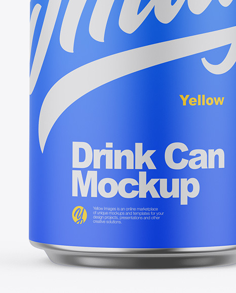 Opened Metallic Can W  Matte Finish Mockup PSD #1