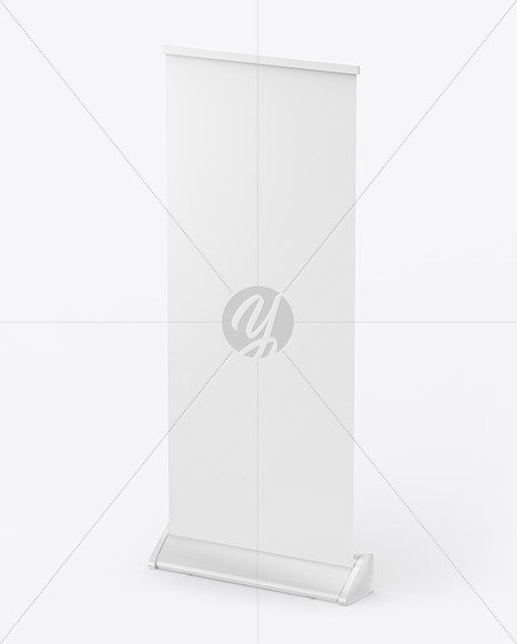 Glossy Roll up Banner Mockup PSD #3