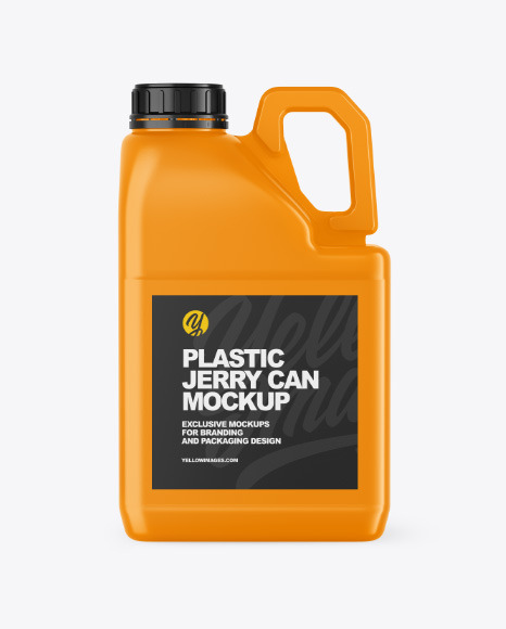 Plastic Jerry Can Mockup