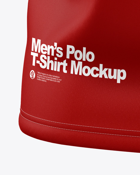 Raglan Zip Polo Shirt Mockup   Back Half Side View PSD #6