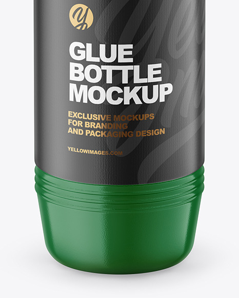 Glossy Glue Bottle Mockup PSD #6