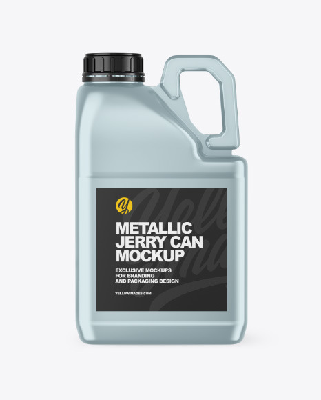 Metallic Jerry Can Mockup