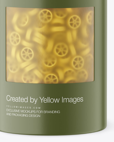 Matte Paper Tube w Ruote Pasta Mockup PSD #1