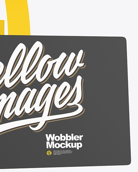 Matte Wobbler Mockup PSD #4