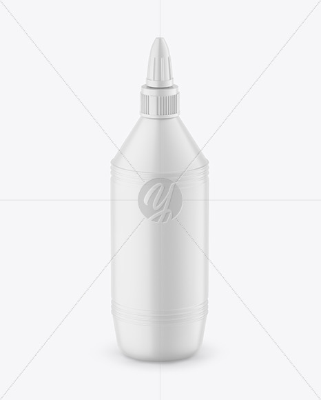 Matte Glue Bottle Mockup PSD #1