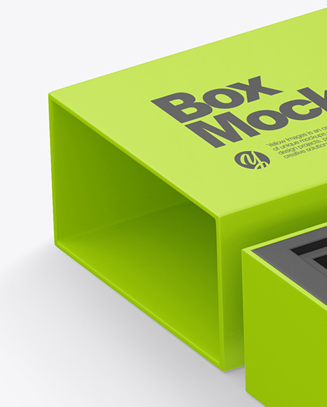 Metallic Pen in Box Mockup PSD #6