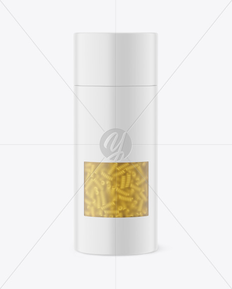 Matte Paper Tube w  Fusilli Pasta Mockup PSD #3