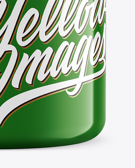 Glossy Plastic Jar Mockup PSD #1