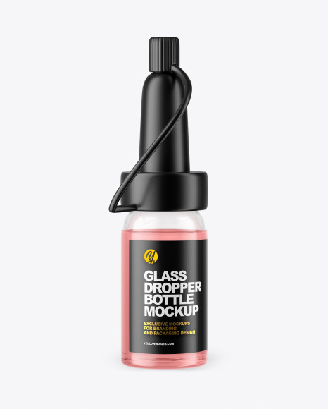 Glass Dropper Bottle Mockup