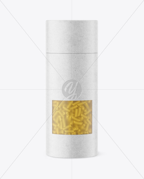 Kraft Paper Tube w  Fusilli Pasta Mockup PSD #1