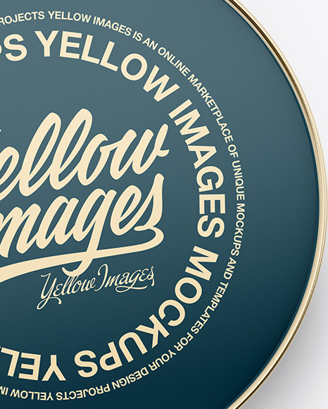 Tin Can With Paper Label Mockup PSD #2
