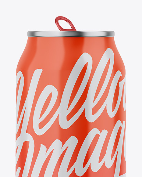 Opened Metallic Can W  Glossy Finish Mockup PSD #2