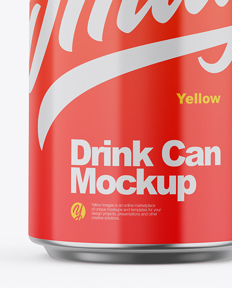 Opened Metallic Can W  Glossy Finish Mockup PSD #1