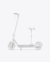 Electric Scooter Mockup with Seat - Side View