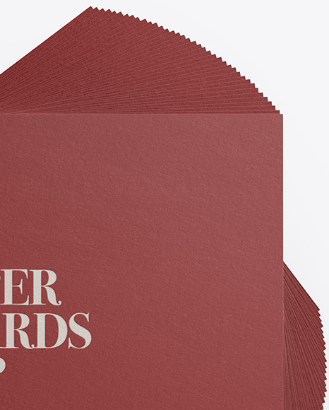 Matte Paper Business Cards Mockup PSD #6