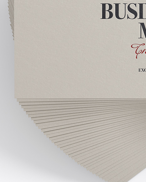 Matte Paper Business Cards Mockup PSD #7