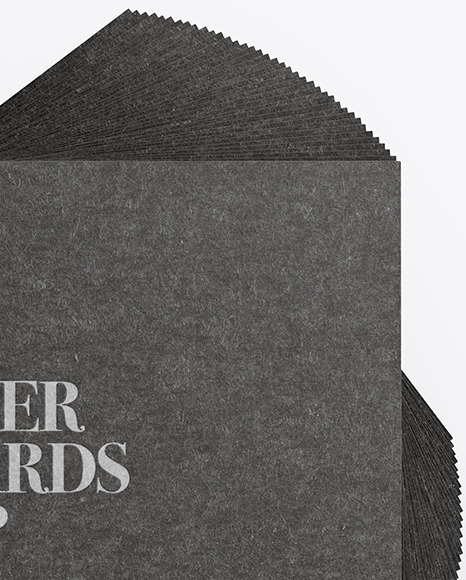 Kraft Paper Business Cards Mockup PSD #6