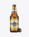 Amber Glass Beer Bottle Mockup