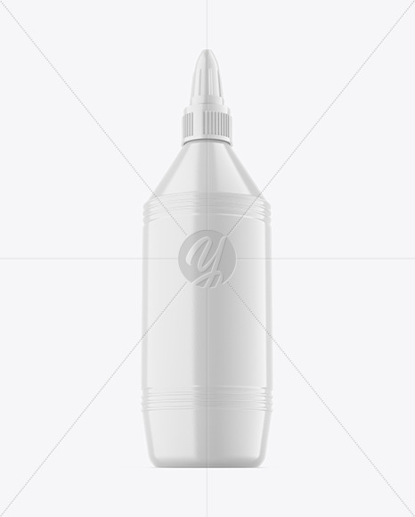 Glossy Glue Bottle Mockup PSD #3