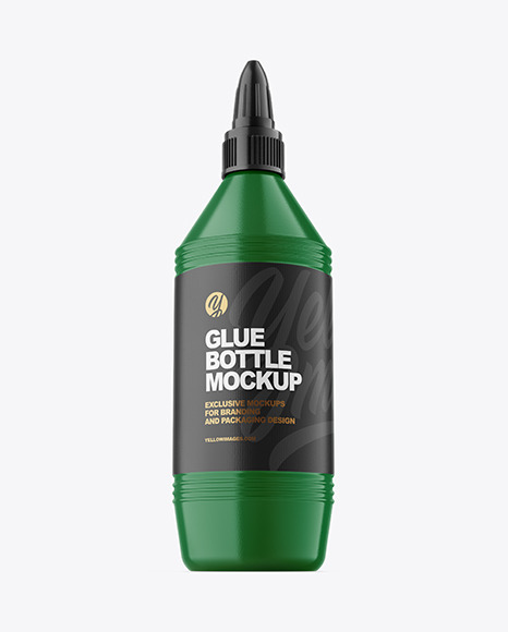 Glossy Glue Bottle Mockup
